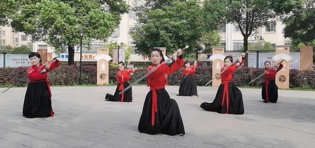 仙桃|湖北仙桃沔阳武术馆妈妈们的别样“陪读”办法