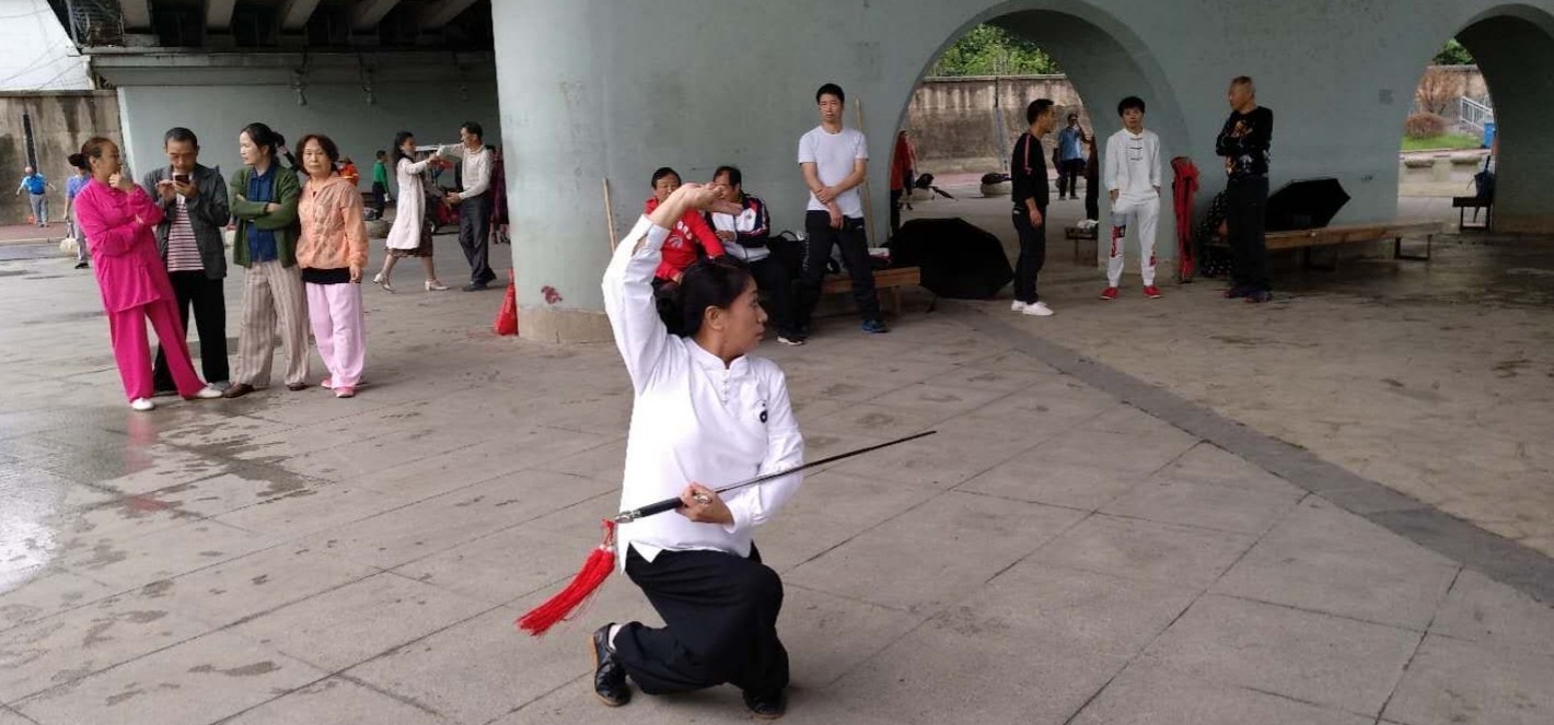 中国纪录|武汉市武协副会长周文指导武汉和汉川两地拳友《武术春晚》海选交流